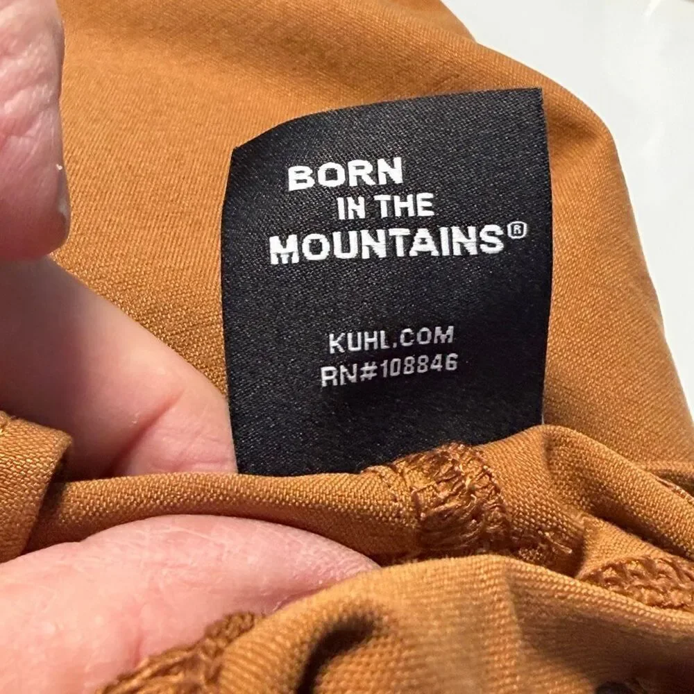 Kűhl Brown Stretch Performance Hiking Outdoor Utility Shorts Size 14